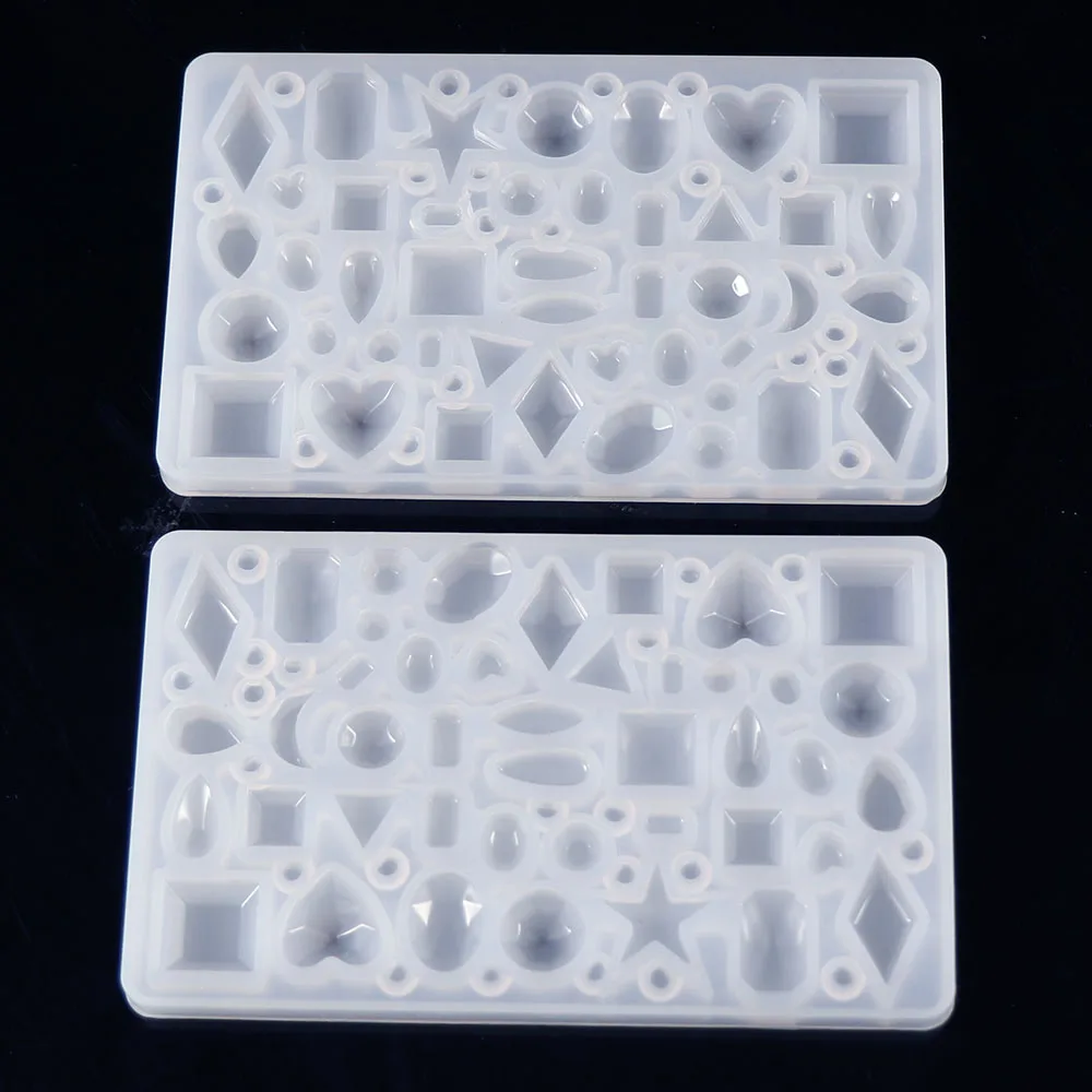 

1pcs Water Drop Moon Charm Expoxy Silicone Mold Irregular Shape Pendant Resin Mould Kawaii Craft Uv Resin Supplies