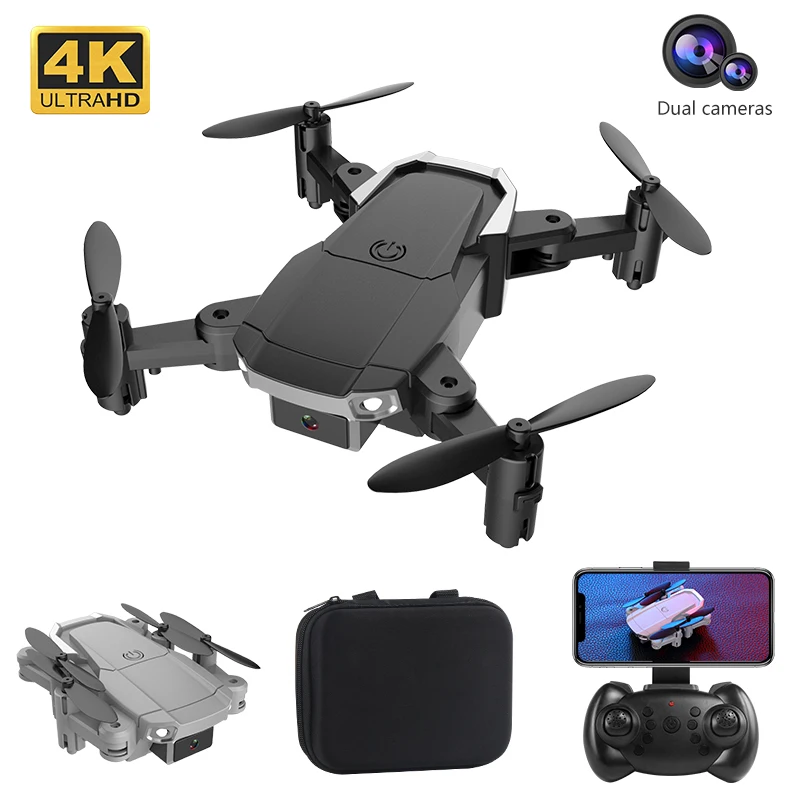 H6 мини Дрон 4K 1080P HD Двойная камера складной Радиоуправляемый квадрокоптер WiFi FPV