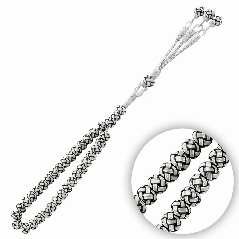 

Silverlina Silver 8mm 33lü Trabzon Kazaziye Hand Knitting Rosary