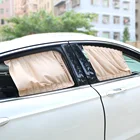 Солнцезащитный козырек для автомобиля, летний солнцезащитный козырек для бокового окна автомобиля, защита от ультрафиолета, сетчатые направляющие для автомобиля, жалюзи для кемпинга