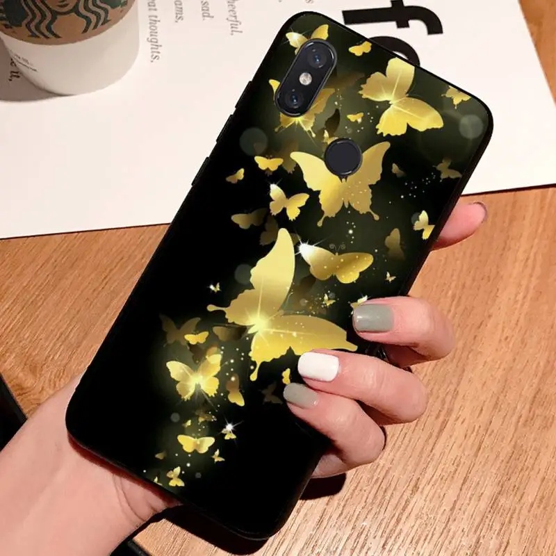 

beautiful butterfly animal art pattern Phone Case For Xiaomi Redmi note 7 8 9 t max3 s 10 pro lite cover funda coque shell