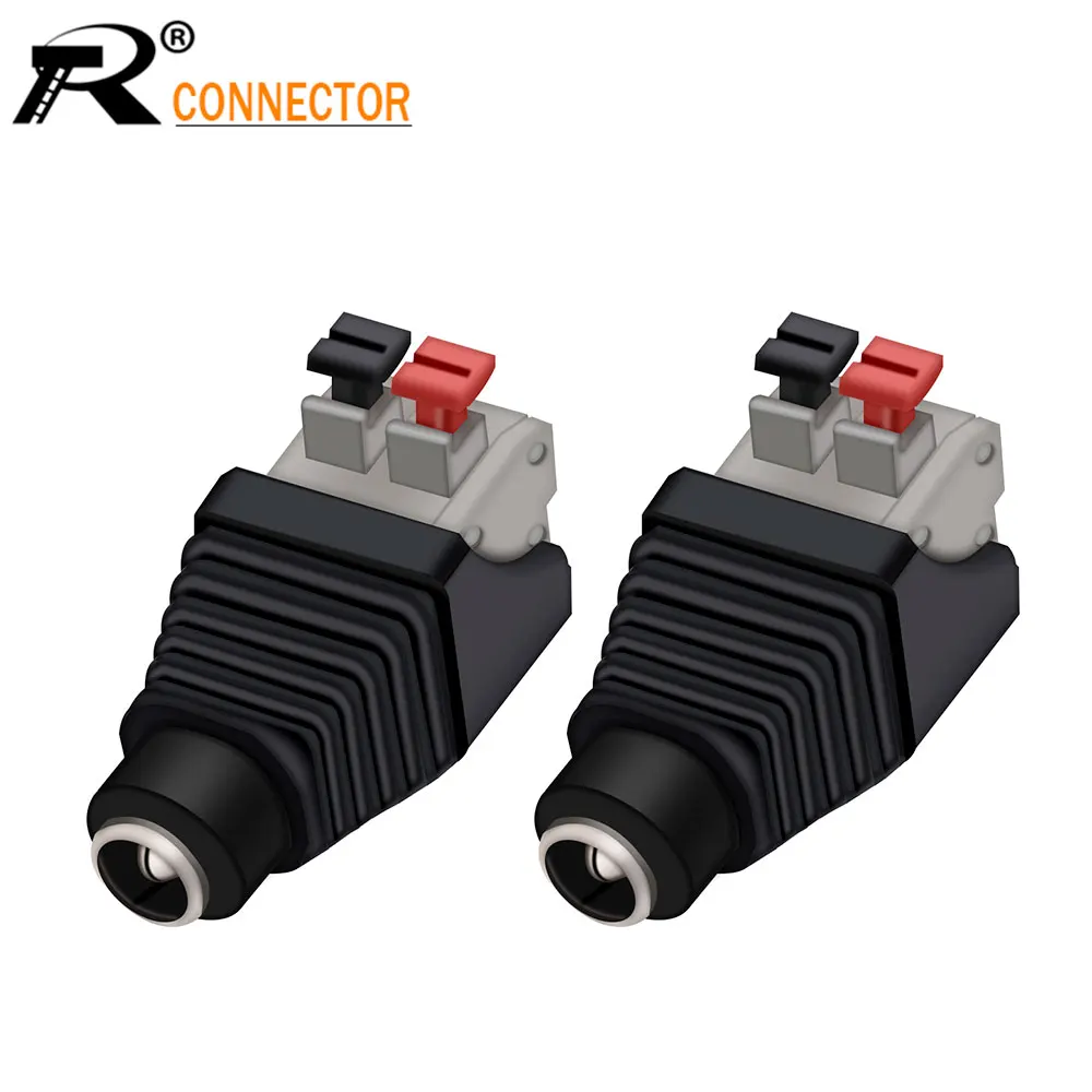 

Разъем постоянного тока разъем питания адаптер 10 шт. 12 В 5А женский 2,5X5,5 мм конвертер питания для камеры видеонаблюдения Светодиодная лента