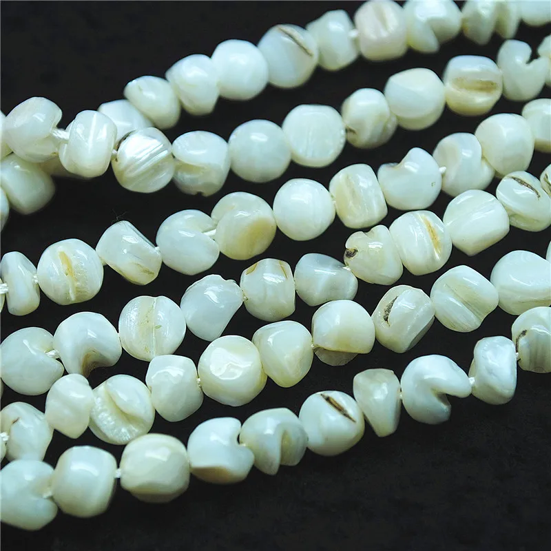 

1 струна чипы морской ракушки натуральный перламутр бусины россыпью DIY ювелирные изделия аксессуары Размер 6-7 мм для женщин браслеты Makings