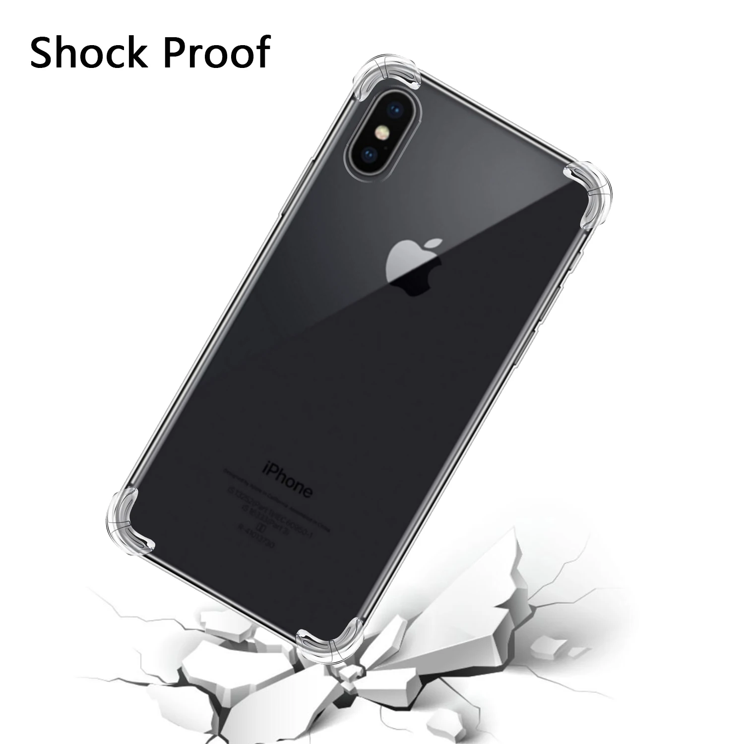 KISSCASE роскошный противоударный бампер прозрачный силиконовый чехол для iPhone XR XS Max