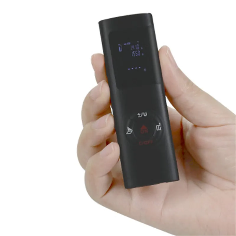 Высокоточный мини лазерный дальномер 40 м Ручной цифровой с USB зарядкой