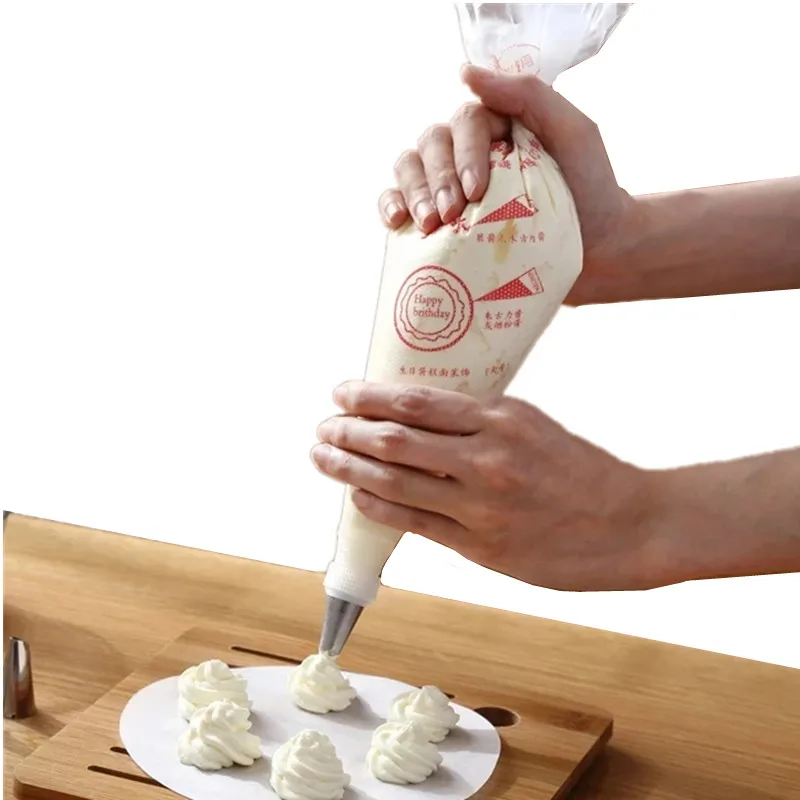 

50Pcs Disposable Pastry Bags Cake Decoration Kitchen Icing Food Preparation Bags Cup Cake Piping Tools for Baking