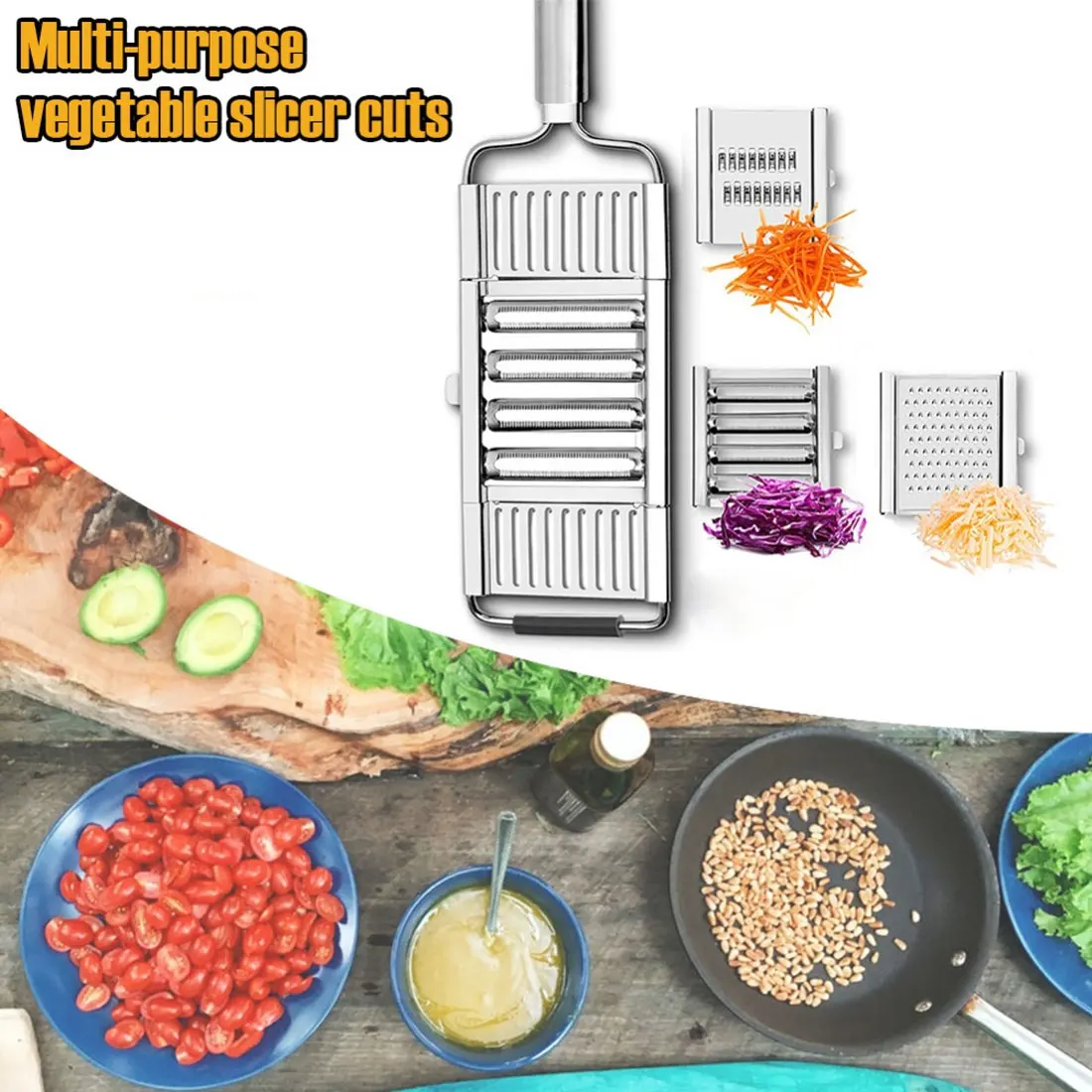 

Multi-purpose Vegetable Slicer Stainless Steel Grater Cutter Shredders Fruit Potato Peeler Carrot Grater Kitchen Accessories New