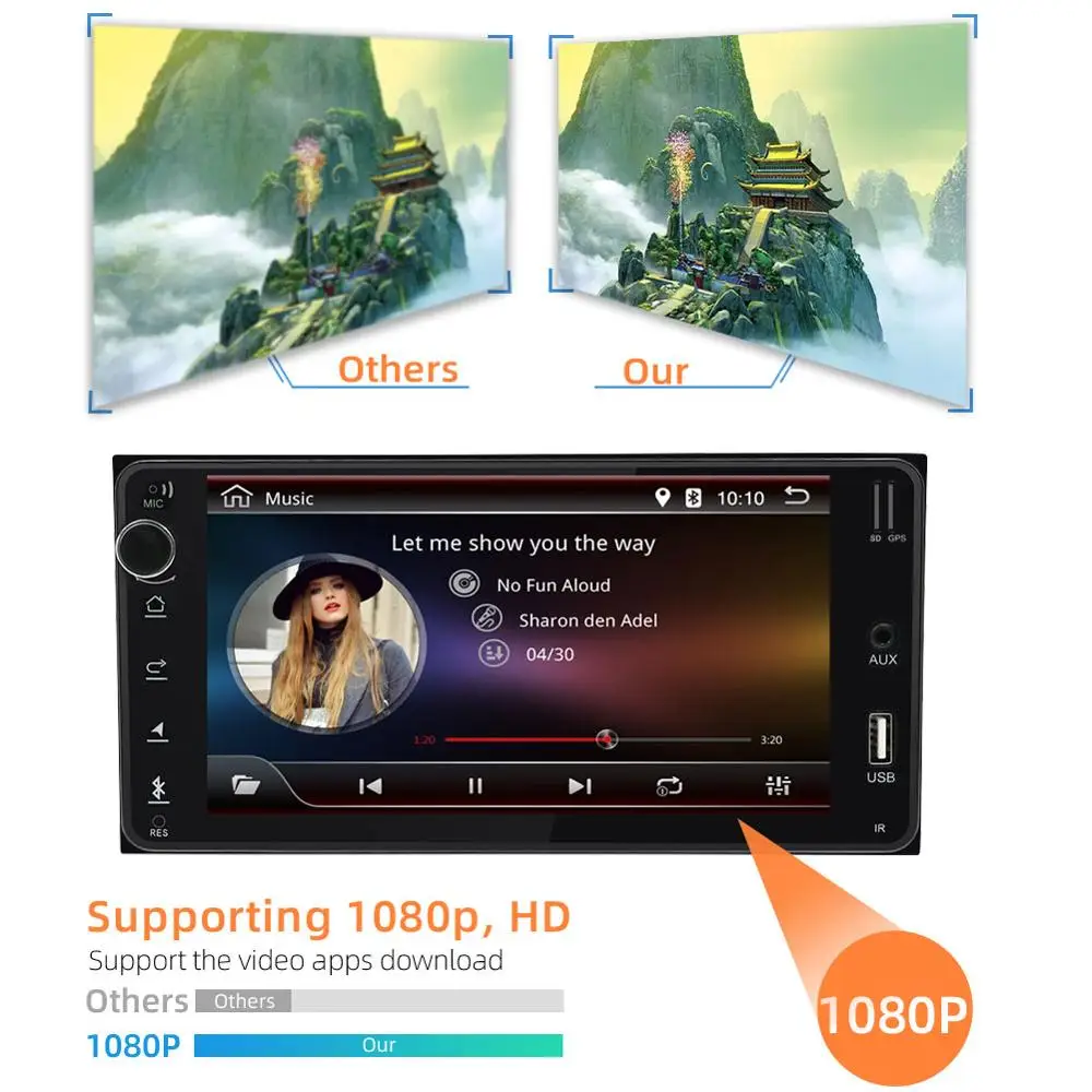 Автомобильный dvd плеер Bosion Android 9 0 для toyota corolla 2 Din универсальное радио с