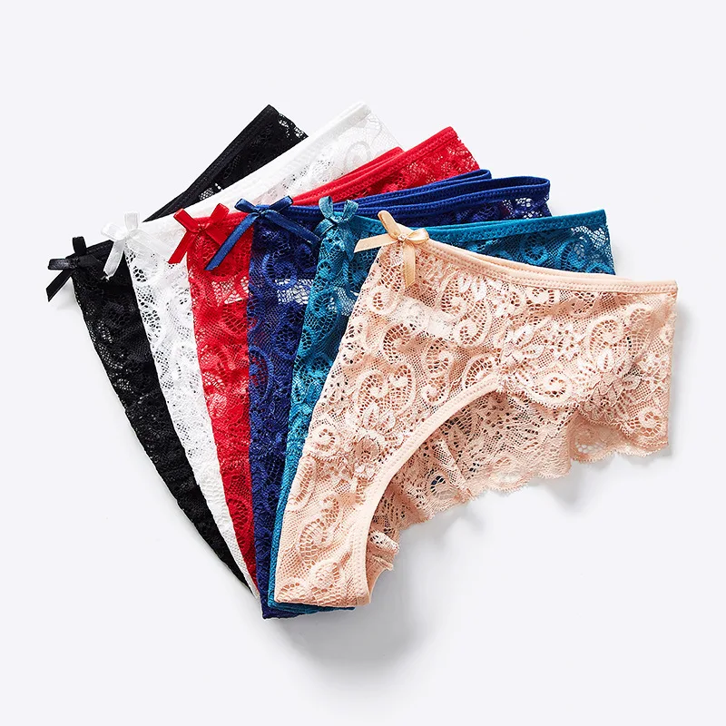 

Sexy mid waist women's underwear hot sale high grade lace women's briefs popular