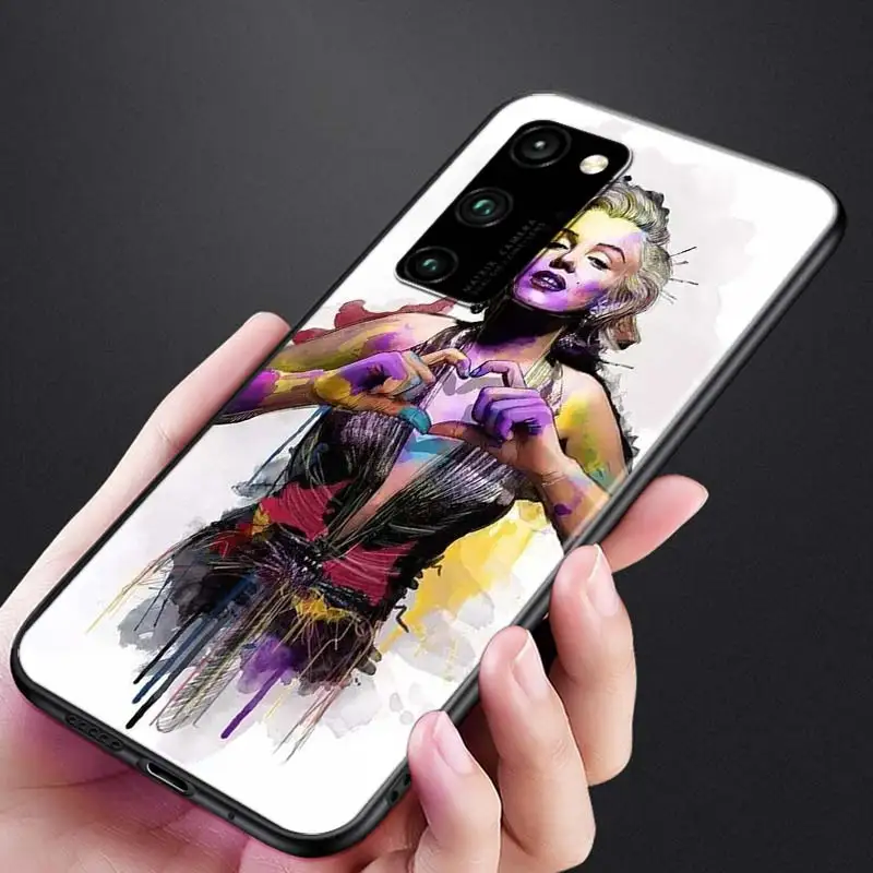 

Silicone Cover Sexy Marilyn Monroe for Huawei Honor 30 20S 20 10i 9S 9A 9C 9X 8X 10 9 Lite 8A 7C 7A Pro Phone Case