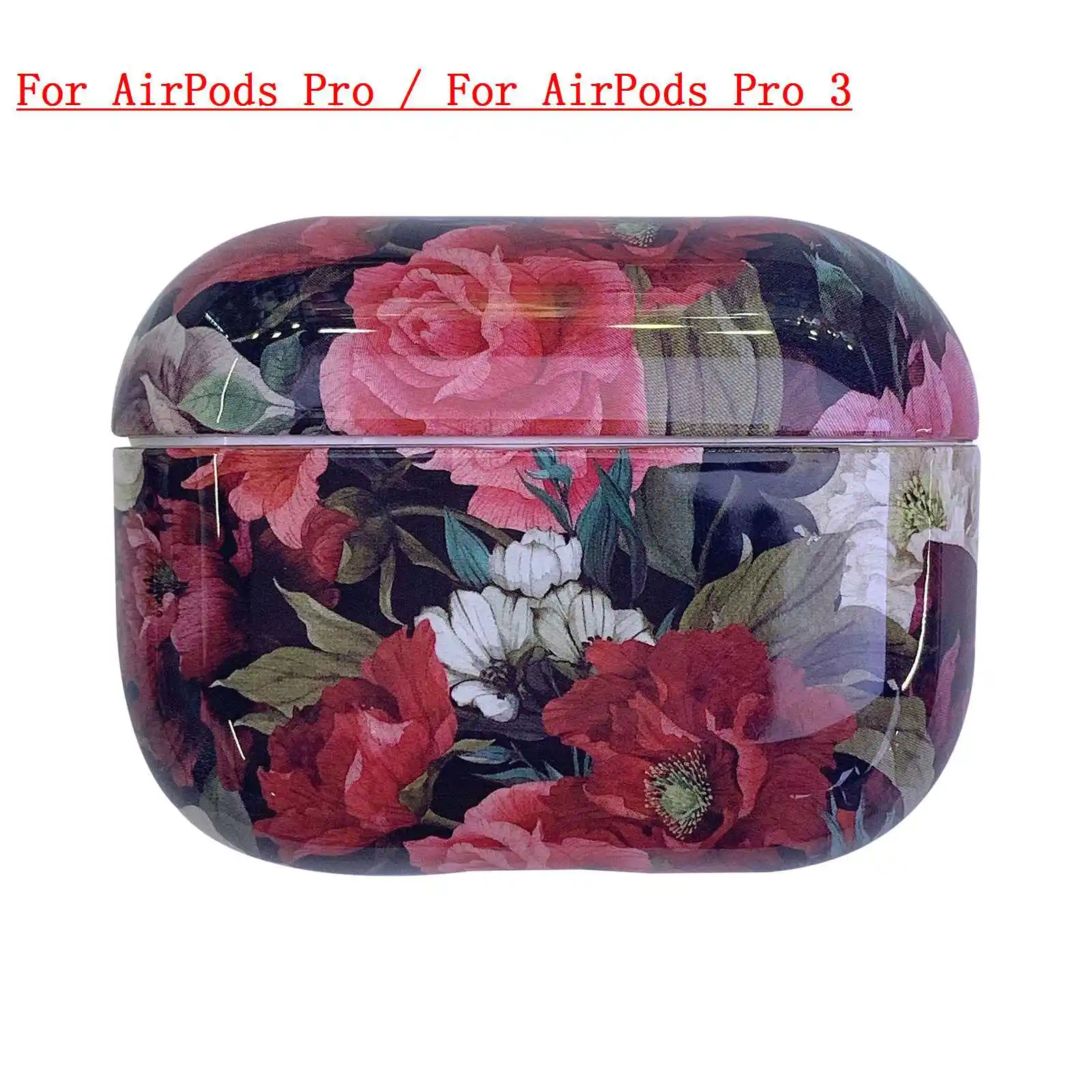 B8 For AirPods Pro Для AirPods Pro для переноски 1/2/3 чехол роскошный цветной чехол с цветочным рисунком для AirPods Беспроводной наушники чехол жесткий чехол fundas - Цвет: B8 For AirPods Pro