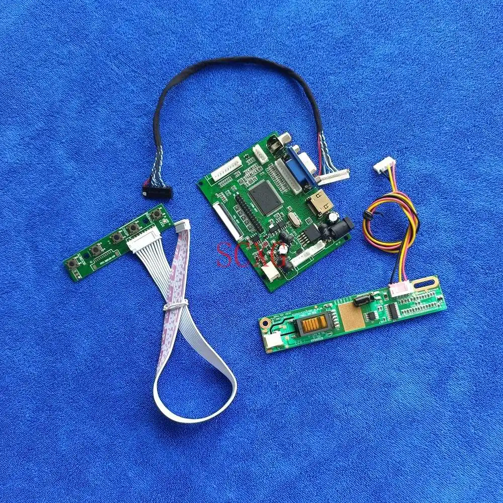 

Плата драйвера ЖК-монитора Kit1CCFL, совместимая с HDMI, VGA, подходит для tx36d70vc1fcc/TX36D79VC1CAB/TX36D81VC1CAB LVDS 20 Pin 1024*768 DIY Kit1CCFL