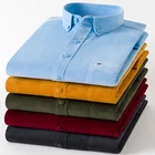 Новинка 2020, плотная теплая Вельветовая Мужская рубашка, однотонная, высокое качество, длинный рукав, зимняя, размера плюс, 5XL, 6XL, 7XL, повседневная, офисная, деловая, DA430