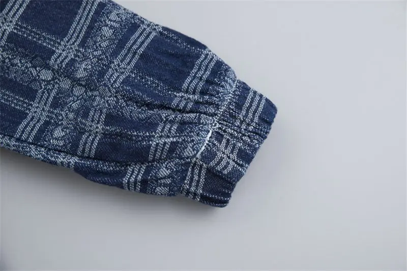 3 шт./компл. детская клетчатая футболка и брюки | Мать ребенок