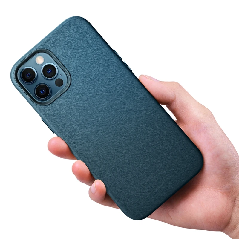 

R-JUST Leather Case for iPhone Luxury Magnetic Leather Phone Case Cover for iPhone