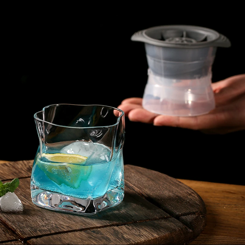 Японские нестандартные стеклянные стаканы для виски со льдом набор хрустальных