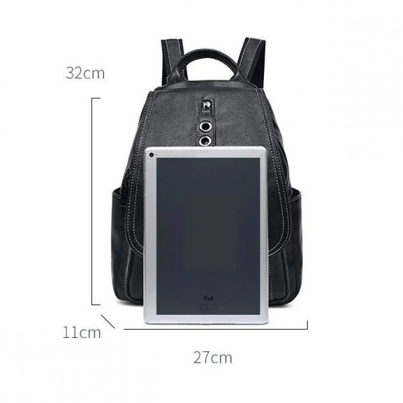 

YourSeason Fashion Genuine Leather Women Solid Color Travel Backpack 2021 Ladies Casual Cowhide Small Bags Multifunction