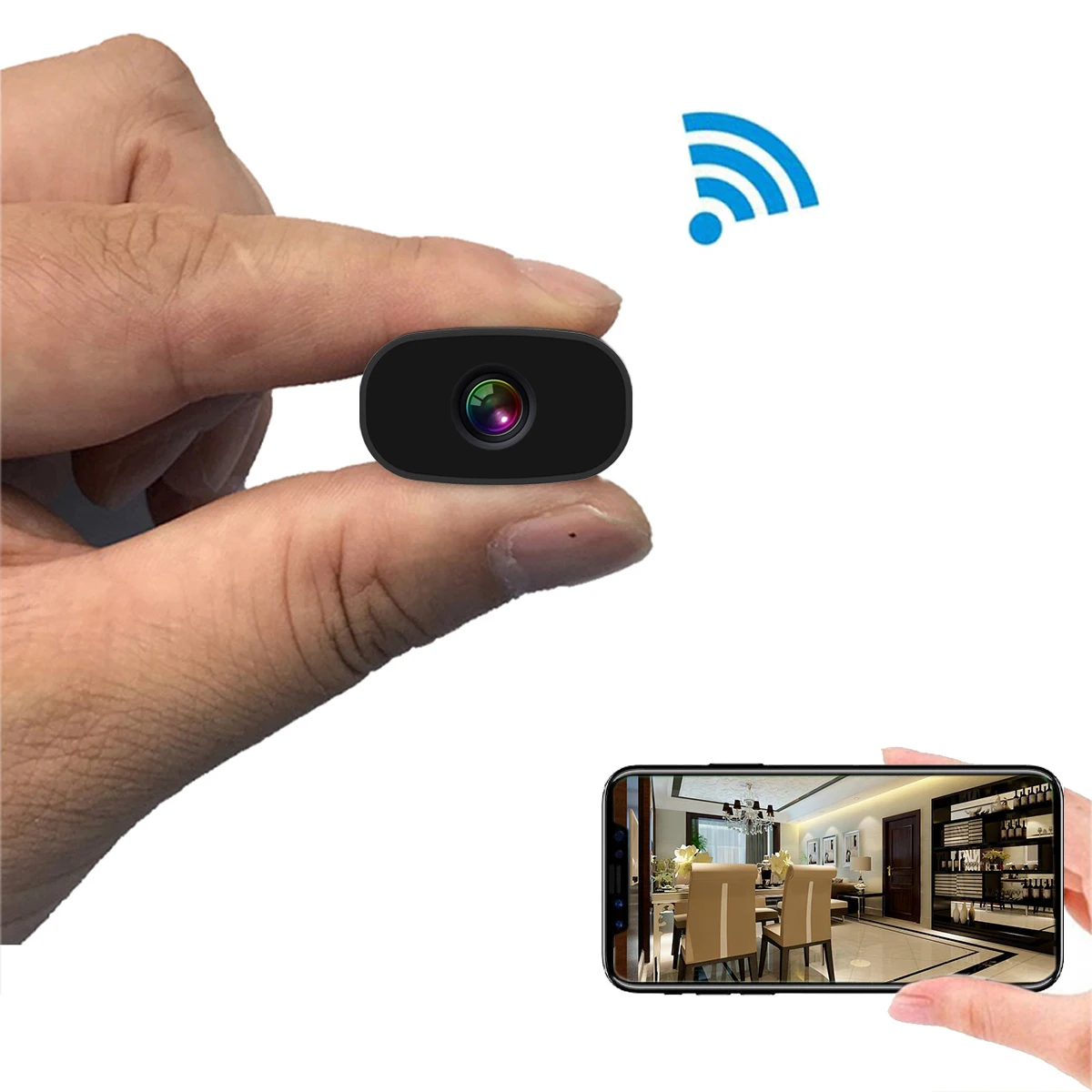 Gravadora de Vídeo Detecção de Movimento hd sem Fio Mini Câmera Wifi Remoto Pequena ip 1080p