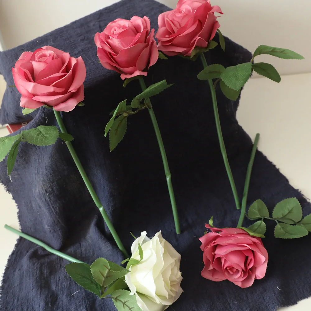 1 Цветочная ветка декоративная роза в одной бутылке искусственный цветок для