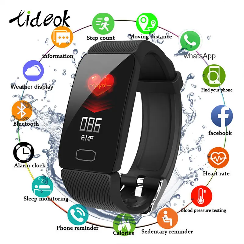 Q1 смарт браслет пульсометр спортивный трекер Смарт часы кровяное давление