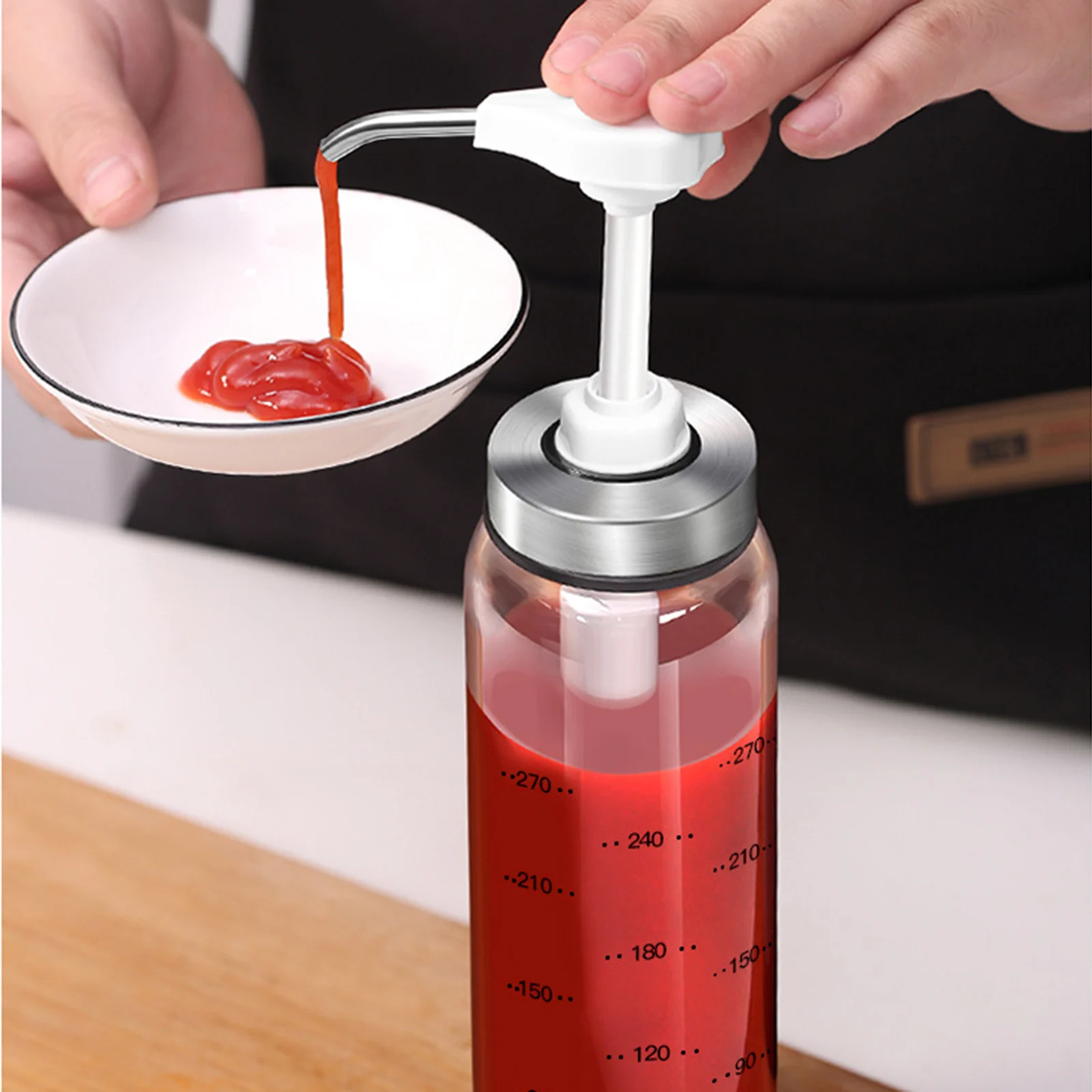 Сироп сопло бутылки Давление распылитель масла бытовой устричный соус