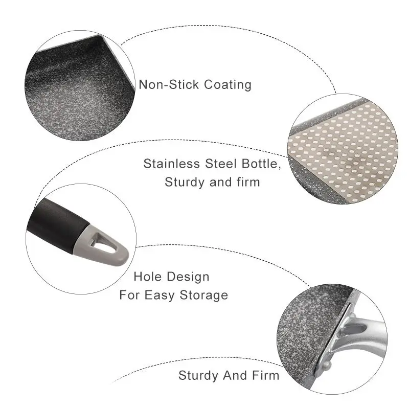 Квадратная антипригарная сковорода для жарки яиц из алюминиевого сплава в