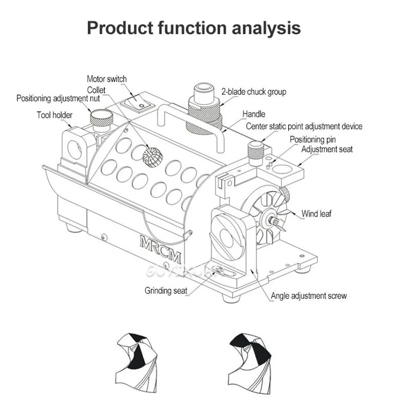 

Knife sharpener is used to grind cemented carbide tools, high-precision twist drill grinding and grinding machine