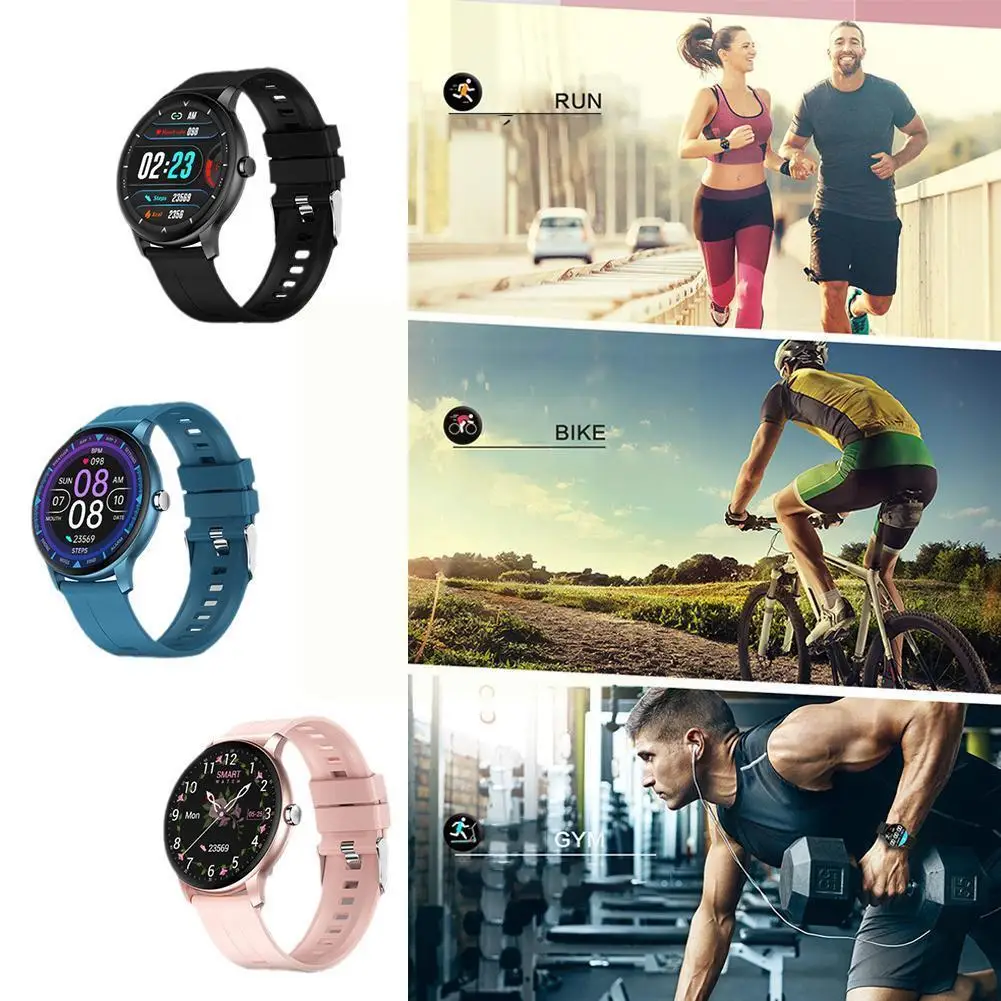 

2021 New Watch Men Full Screen Sport Fitness Watch Ip67 Waterproof Bluetooth For Android Ios Watch Men Box S0a1