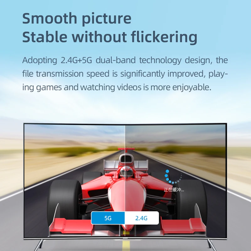 hagibis 2 4g5g 4k wifi display receiver wirelesswired hdmi compatible dongle miracast airplay dlna tv stick for projector hdtv free global shipping