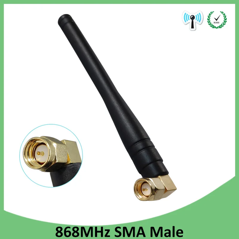 GRANDWISDOM 5pcs 868mhz antenna 3dbi sma male 915mhz lora antene pbx iot module lorawan signal receiver antena