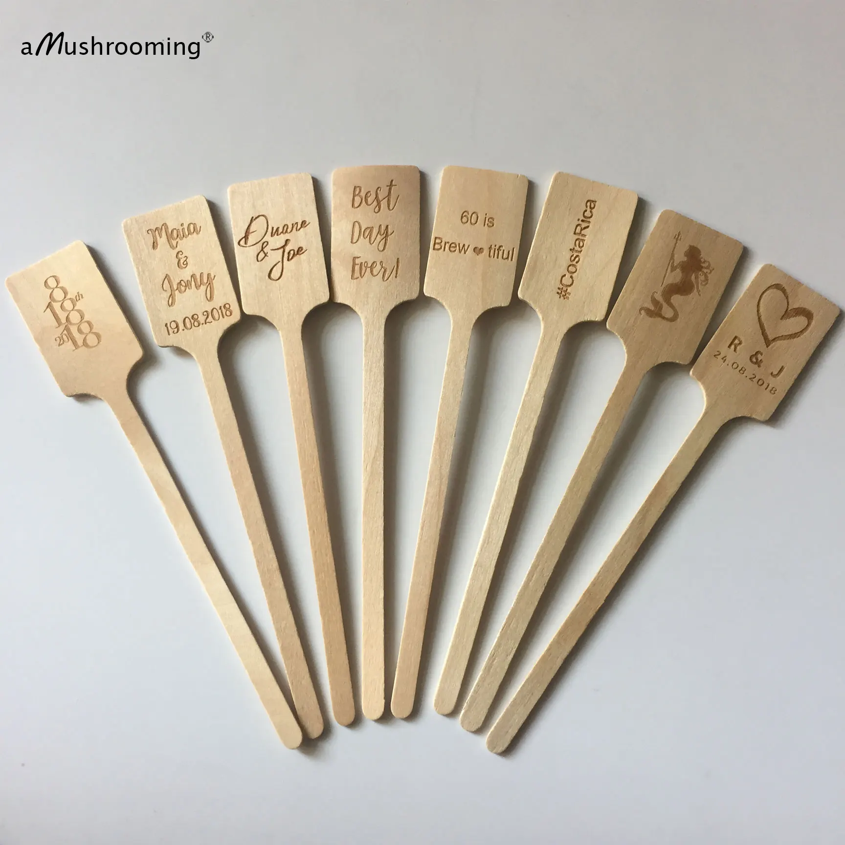50 шт. домашний бар кофе мешалки пользовательские напиток stir sticks с логотипом