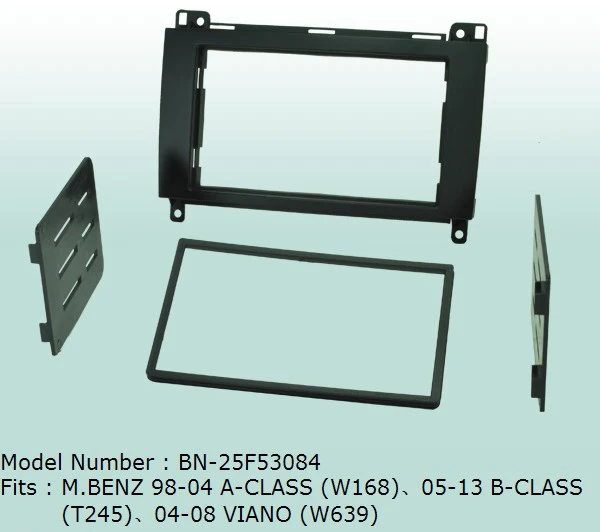 

Car Fascias Audio Panel Frame Dash Kit For A Class W168 1998 ~ 2004 B Class W245 2005~2012 Viano W639 2004~ 2009