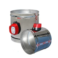 150mm stainless steel air damper valve 220v 110v 12v 24v electric air duct motorized damper for 6 ventilation pipe valve