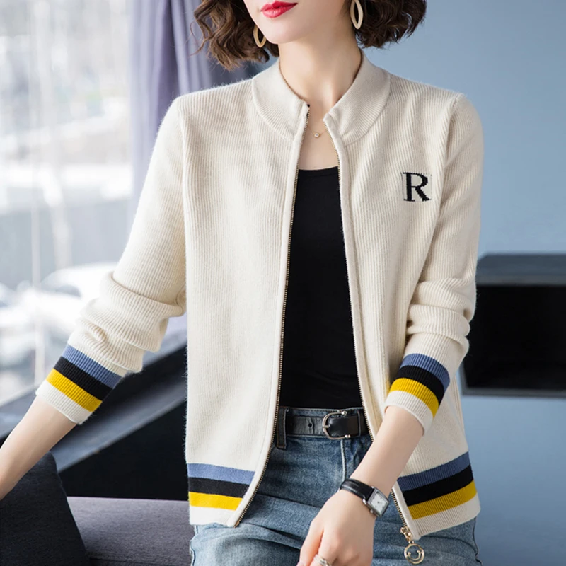 Корейский стиль трикотажные топы С Вышивкой Букв большие размеры облегающая