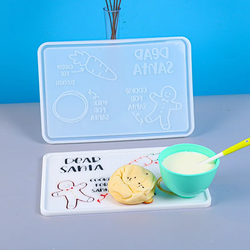 

Поднос большого размера для детской еды, форма из смолы, формы для сервировки, силиконовая форма для «сделай сам», поднос для доски для завтр...