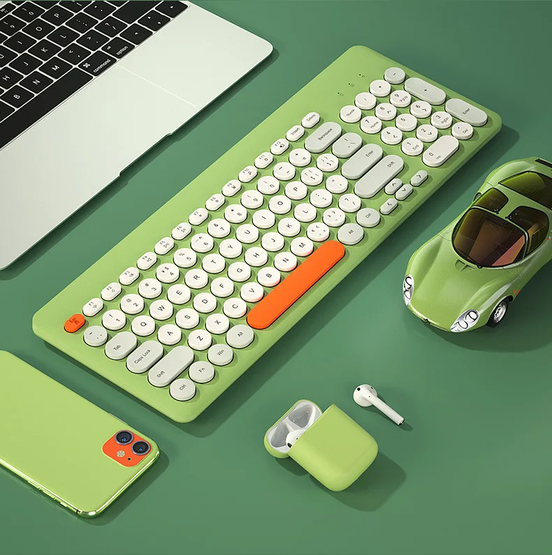 

78Keys Wireless Keyboard and Mouse Laptop External Silent USB Mini Wireless Office Keyboard and Mouse Set