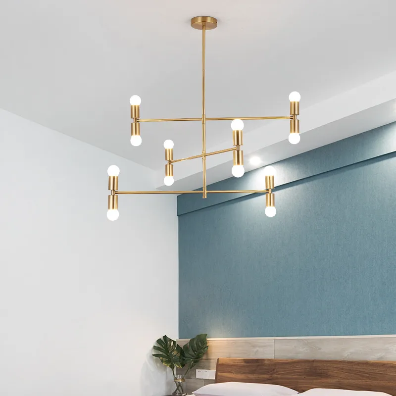 Современный подвесной светильник в скандинавском стиле железная ветка елочку