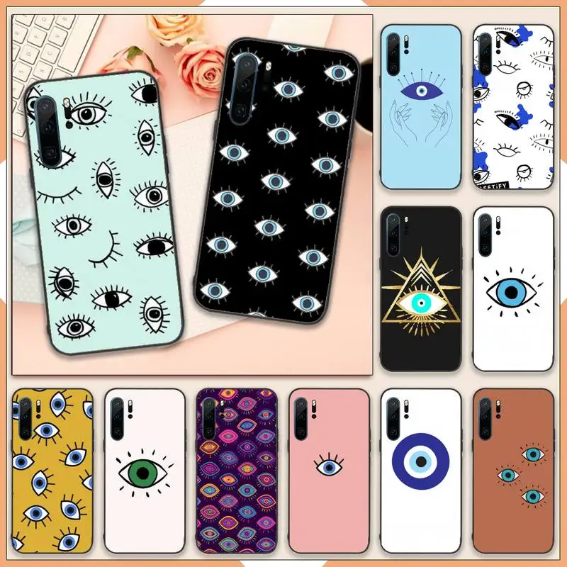 

Evil Eye DIY Luxury Phone Case For Huawei P40 P20 P30 lite Pro P Smart 2019 Mate 40 20 10 Lite Pro Nova 5t