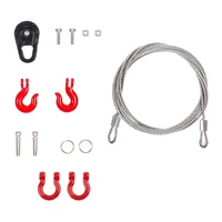 3 in 1 rescue equipment winch snatch block d ring shackle hook tow chain for trx4 hsp redcat tamiya axial scx10 d9