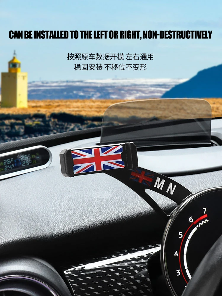 hot metal cell mobile phone holder fold bracket stand for mini cooper countryman f54 f55 f56 f57 f60 after 2021 lcd tachometer free global shipping