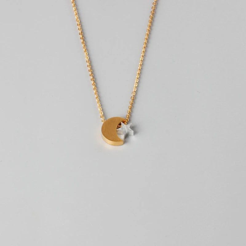 Новое ожерелье с Луной и звездой Исламская Луна Гламурное ювелирное изделие из