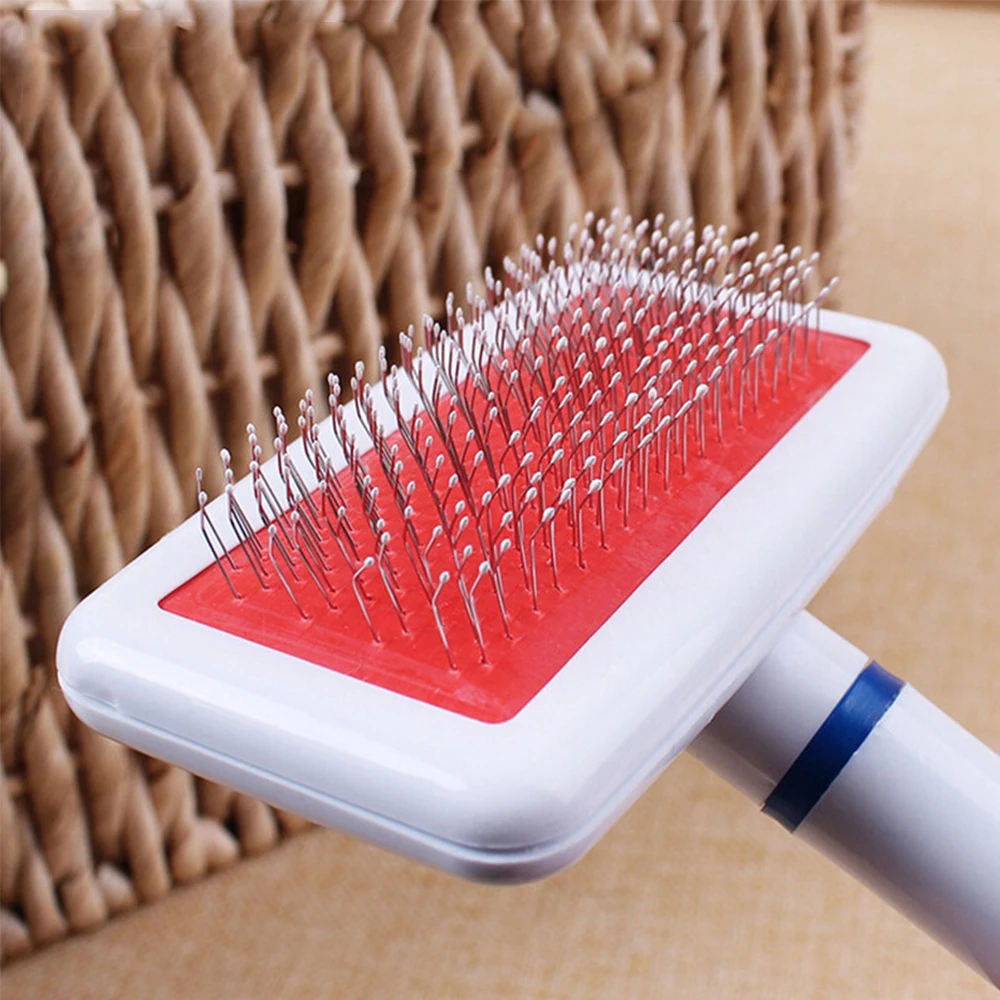 

Pet Comb For Dogs Grooming Toll Automatic Hair Brush Trimmer Cute Comb Protect Flea For Cats Dogs Pet Stainless Steel