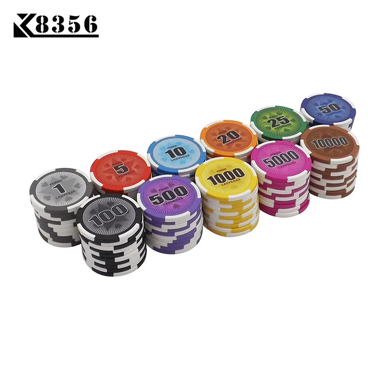 K8356 25 шт./лот 14 г настольная игра глина пленочные чипсы монеты баккара Техас