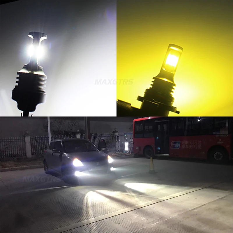 2X супер яркий 3570 Led-прожектор, светодиодная P13W SH23W PSX26W DRL Авто Противотуманные огни Автомобильные фары дневного света светильник 12 V/24 v белого золота