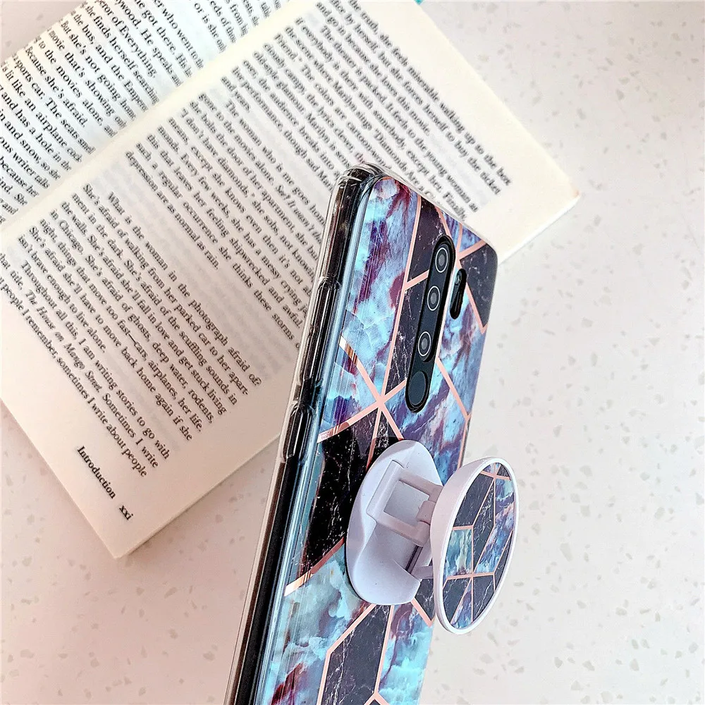 Чехол с подставкой и мраморным покрытием для телефона Xiaomi чехол Redmi Note 9 8 7 Pro 8A