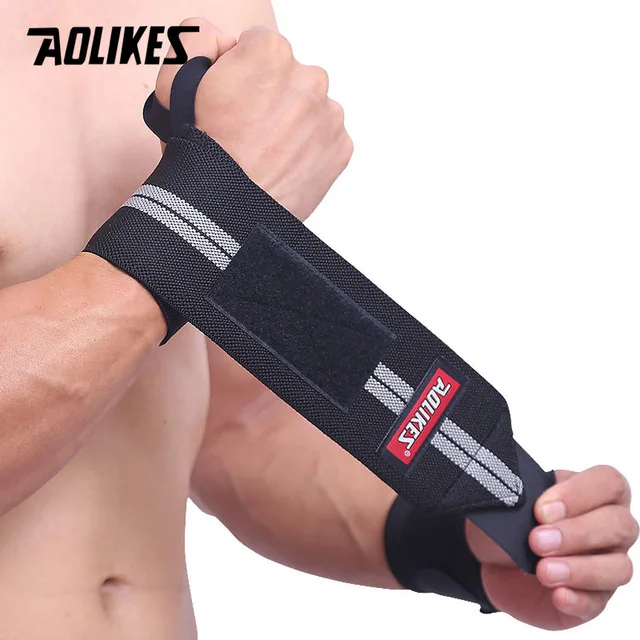 Aolikes 1 шт. спортивный браслет на запястье для спортзала, браслет на запястье, поддержка запястья, шина, переломы карпального туннеля, напульсники для фитнеса - Цвет: Grey