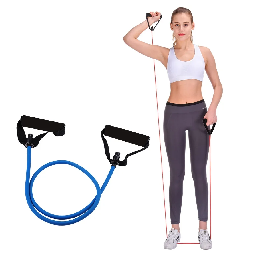 

120cm Elastic Resistance Bands Yoga Pull Rope Fitness Workout Sports Bands Yoga Rubber Tensile Pull Rope Expander banda elastica
