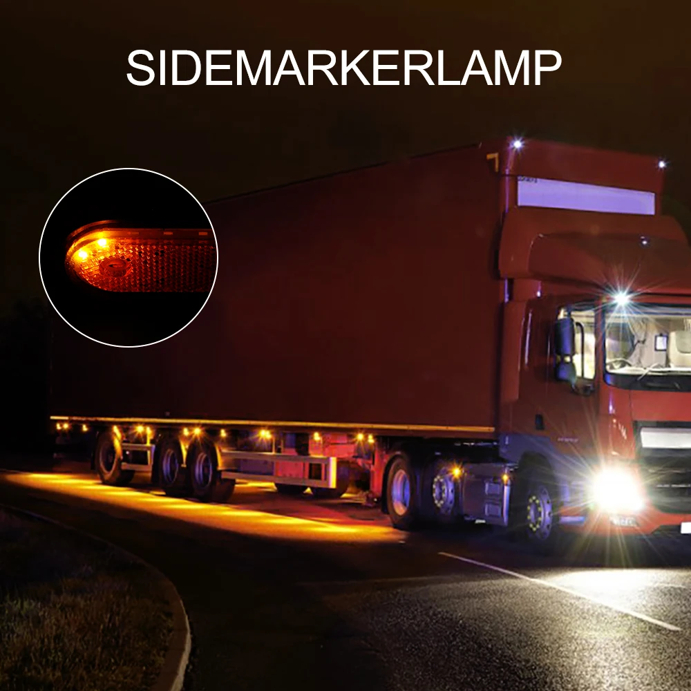 Светодиодный боковый маркер 1 шт. 24 В для прицепов и грузовиков пиратский караван