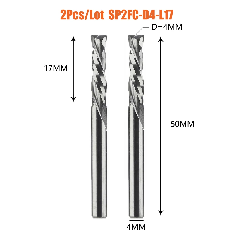 

DREANIQUE Спиральные концевые фрезы для дерева 2 шт.