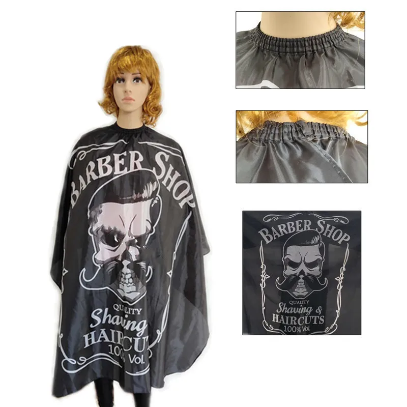 Парикмахерская Ткань для парикмахерской накидка с рисунком черепа фартук из